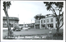 Grand Marais MN RPPC Vintage Postcard Street Becky's Leng's Humphreys Photo 1941 picture