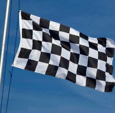 Chequered Giant Flag 5ft x 3ft - Vivid Colour Premium Fabric Eyelets picture