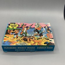 1960’s Jaymar Jigsaw Puzzle Walt Disney Character  Donald's Treasure Hunt picture