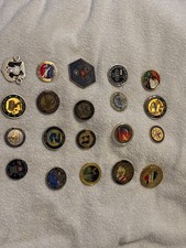 20 Military Challenge Coins AF, Army picture
