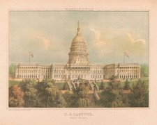 Washington US Capitol West Front 8x10 Print HT51341582 picture