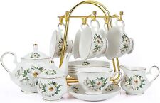 Porcelain Tea Set Tea Cup Set 22-Piece Porcelain Ceramic Coffee Tea Gift Set Cup picture