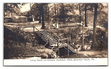 1910s Merry-Go-Round Morado Park - Beaver Falls, Pennsylvania Postcard RPPC picture