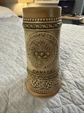 Vintage Canadian Olympic Association Beer Stein Mug Tankard Ceramarte Brazil 8