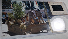 Original 1954 Bishop CA Parade Indians In Wagon 35mm Kodachrome Slide & Photo picture