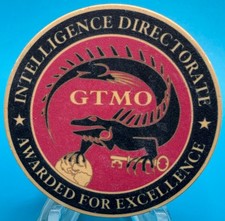 Intelligence Directorate JTF-GTMO J2 Guantanamo Bay OEF Military HTF Poker Chip picture