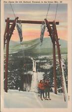 Postcard Pico Alpine Ski Lift Rutland Vermont Green Mts picture
