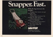 1974 Snapper Mowers: Snapper Fast Vintage Print Ad picture