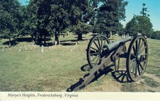 Chrome Postcard Marye's Heights Fredericksburg Battlefield VA Virginia picture