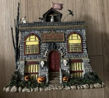 Hawthorne Munsters Halloween Village Eddie School House Ghoul School W/light R51 picture