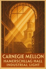Carnegie Mellon Industrial Light Poster - USA 1930s 🌟🏛️ 24x36” 200gsm Premium picture