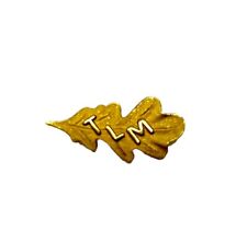 Vintage Gold Texas Life Member Oak Leaf PTA Pin Brooch picture