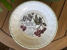 VTG All American Pie Series Royal China Co Cherry Pie Plate w/Recipe Sebring, OH picture