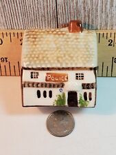 Vtg Mini Ceramic Suffolk Cottage Collection Police House W. Hollywood, Ca picture