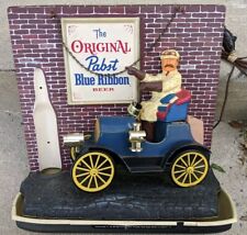 VTG 1960 Pabst Blue Ribbon Beer Motion Light Bar Sign Old Jalopy Car - Pls Read picture
