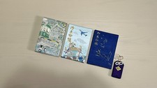Japanese goshuin book red seal vermillion stamp shrine temple Reiwa, three books picture
