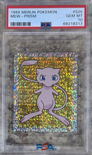 Merlin 1999 Pokémon Mew Prism #S25 PSA 10  picture