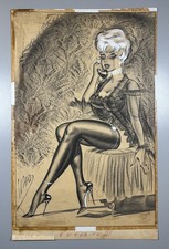 Bill Ward Original Art Humorama Popular Jokes Pin-Up Illustration Artwork picture