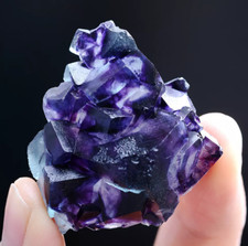 29g Natural Devil's Eye Purple FLUORITE Mineral Specimen/Inner Mongolia China picture