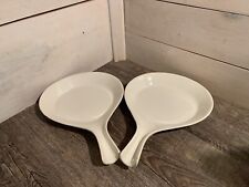 VTG Lot Of 2 Hall China, # 1675 Fry Pan Handle Oven Ware Breakfast Ceramic picture