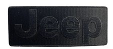JEEP Black On Black Embroidered patch 2