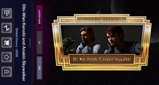 SR GILDED GALAXY S3 WEEK 8 OBI-WAN KENOBI & ANAKIN TOPPS STAR WARS CARD TRADER picture