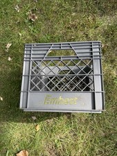 VINTAGE EMBEST Dairy Plastic Milk Crate - Gray picture