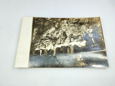 Antique Real Photo Postcard RPPC Group of Young Men & Dog Outdoors 1904-1920 picture