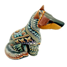 John Stuart Anderson Millefiori Polymer Fimo Clay Art Dog Sculpture 2005 picture