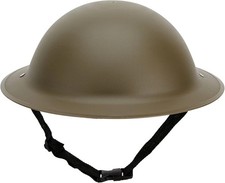 Comfortable Adult WW2 Militaria Helmet - Olive Green Vintage Design, Adjustable picture