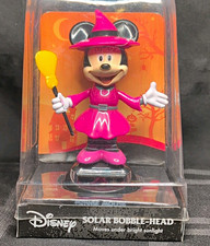 Disney Minnie Mouse Solar Bobble-Head Halloween Witch Figure 2019 In Box picture