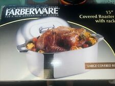 Farberware Aluminum 15” Covered Roaster Dutch Oven Never Used picture