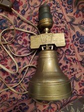 Vintage Liberty Bell Metal Light J I Houck Pottstown Pa NO LAMP SHADE Old House  picture
