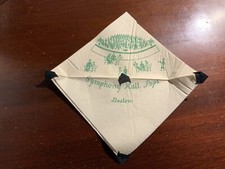 Symphony Hall Pops Boston Massachusetts MA Vintage Napkin DAMAGED picture