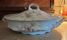 Theodore Haviland Limoges France Oval Floral Soup Tureen w/ Lid picture