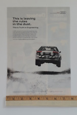 1981 AUDI QUATTRO RALLY CAR ORIGINAL 2013 AD picture