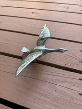 VINTAGE 1930s Flying Goose Chrome Hood Ornament picture