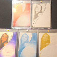 2008 BenchWarmer Signature Series Candice Michelle 5-Card Lot Plate Kiss picture