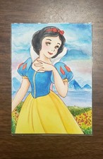ACEO ORIGINAL OOAK HAND-DRAWN 1/1 SKETCH Disney Snow White Signed By Artist picture