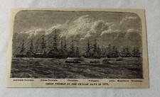 1881 magazine engraving~ VESSELS OF THE CHILEAN NAVY Chile picture