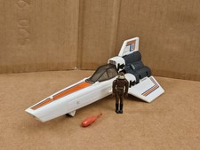 Vintage 1978 Battlestar Galactica Viper Ship + Pilot + Firing Missile - Mattel  picture