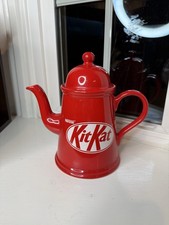 Vintage Red Nestle Kit Kat coffee pot with white logo picture