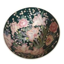 Vtg Porcelain Macau Style Asian Hand Painted Floral Petunia Decorative Bowl picture