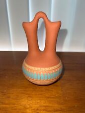 Navajo Terracotta Pottery Wedding Vase  Handpainted  picture