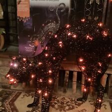RARE-Sylvania Halloween Series 50 Lights-Animated Black Cat-Preowned-Tested picture