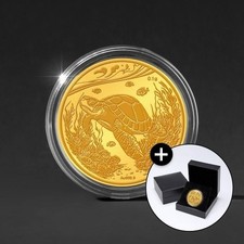 Golden Lucky Turtle 999.9 Fine Gold Coin (24K) 0.1g K-Gold picture