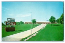 c1950's Columbia City Motel View Sign Columbia City Indiana IN Vintage Postcard picture