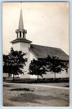 Canby Minnesota MN Postcard RPPC Photo Church Scene c1910's Unposted Antique picture