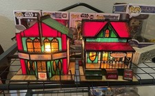 VINTAGE Coca-Cola Stained Glass Corner Store & movie house by The Franklin Mint picture