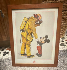 Disney Charles Boyer Mickey Mouse Firefighter Painting picture